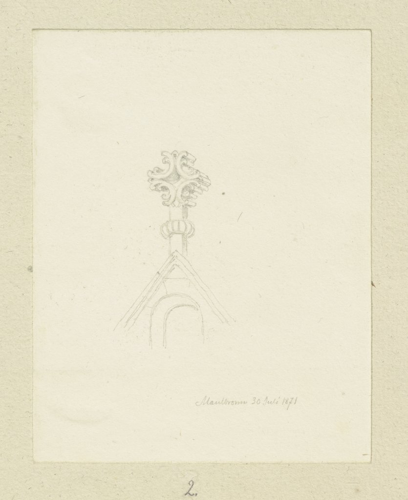 Kreuzblume des Klosters Maulbronn, Carl Theodor Reiffenstein