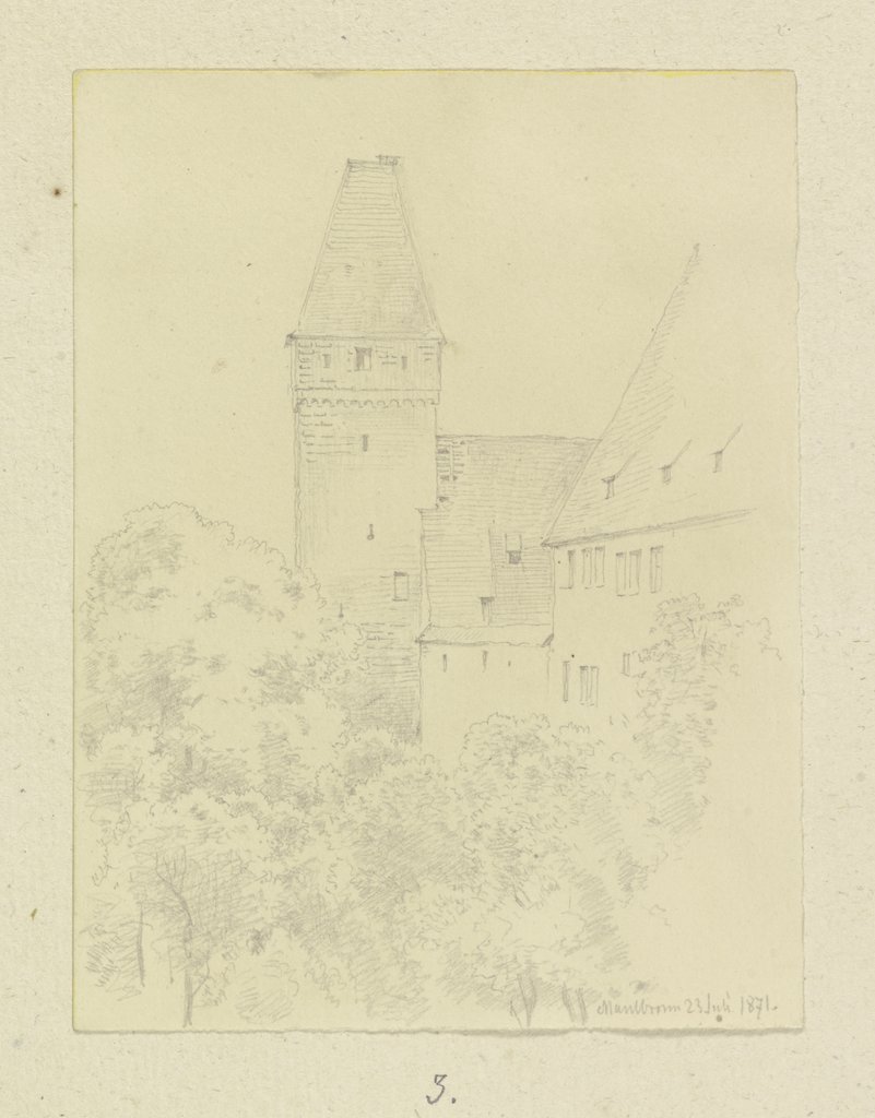 Der Haspelturm des Klosters Maulbronn, Carl Theodor Reiffenstein