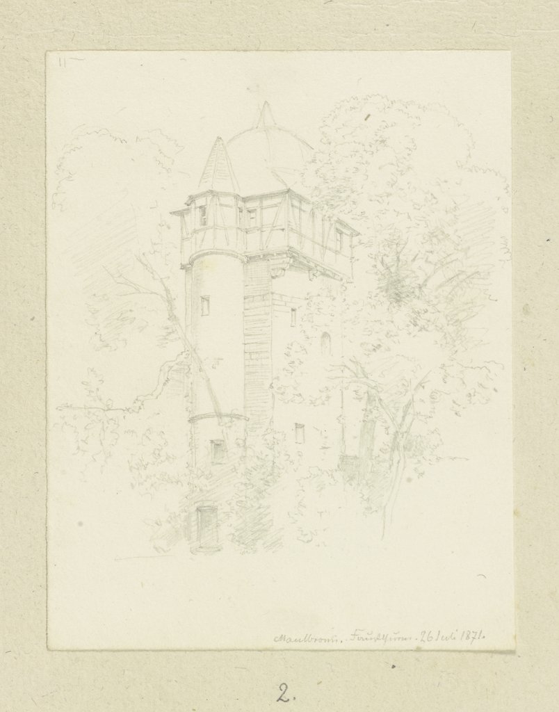 Der Faustturm des Klosters Maulbronn, Carl Theodor Reiffenstein