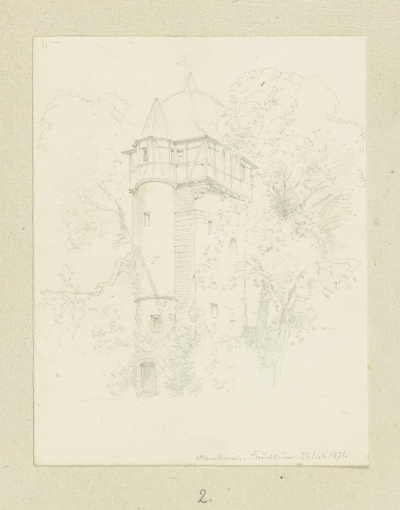 Der Faustturm des Klosters Maulbronn, Carl Theodor Reiffenstein