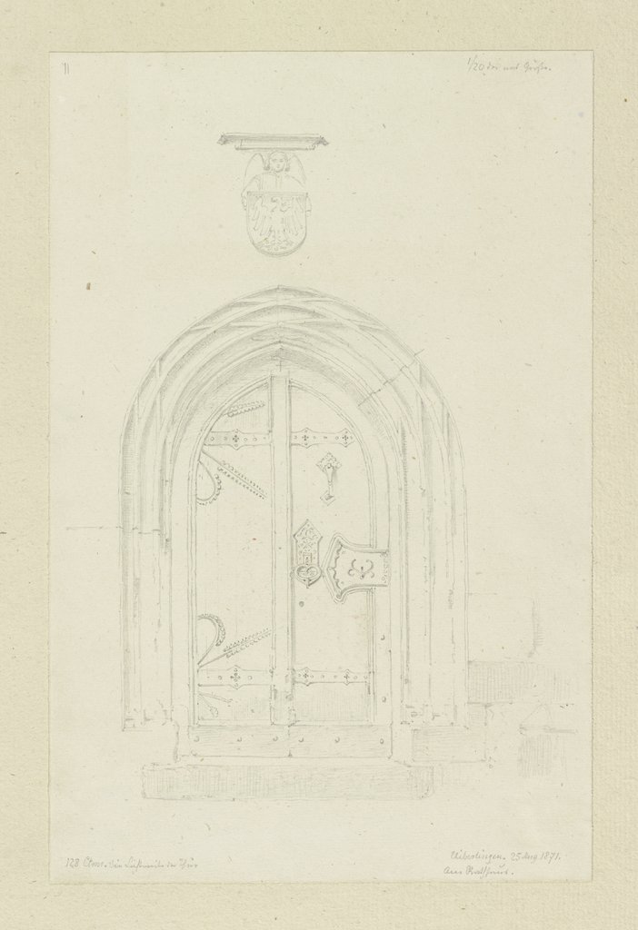 Portal des Rathauses in Überlingen, Carl Theodor Reiffenstein