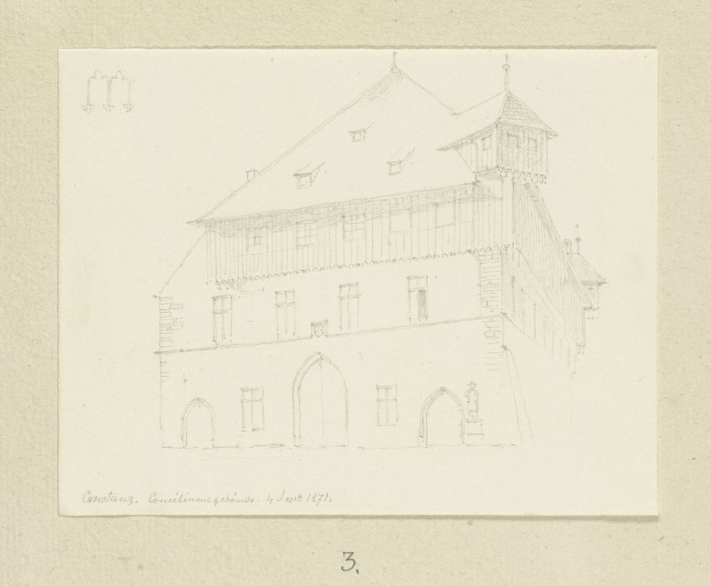 Das Conciliumgebäude in Konstanz, Carl Theodor Reiffenstein