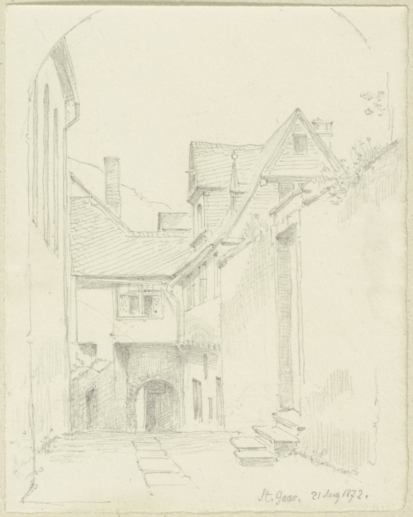 Alley in Sankt Goarshausen, Carl Theodor Reiffenstein