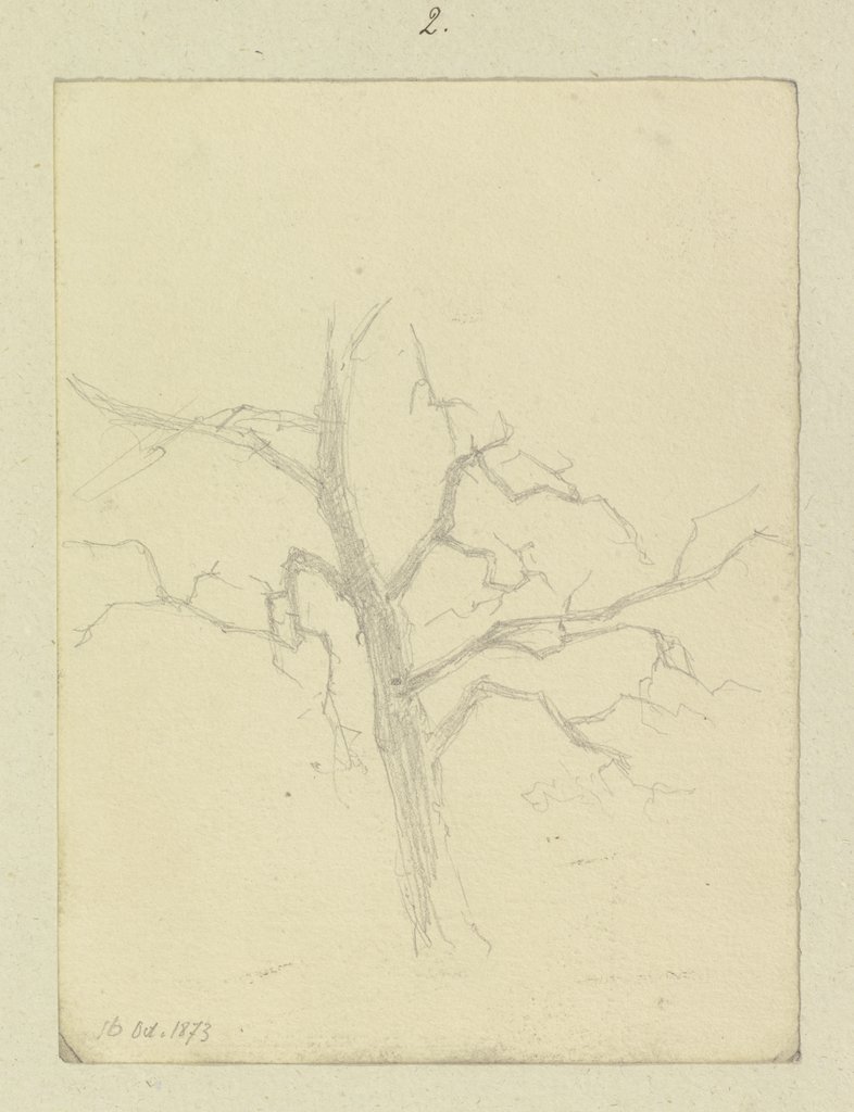 Leafless tree, Carl Theodor Reiffenstein