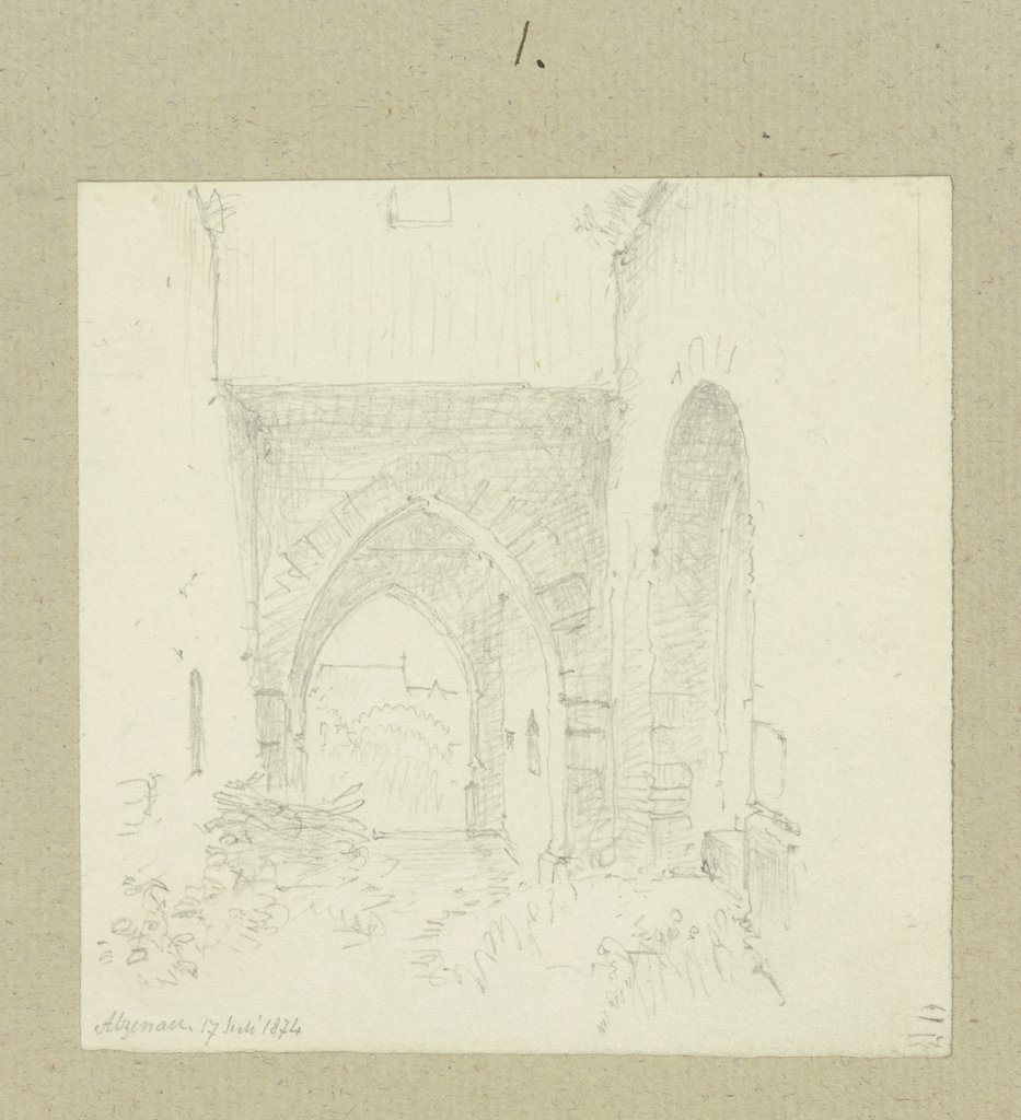 Archway in Alzenau, Carl Theodor Reiffenstein