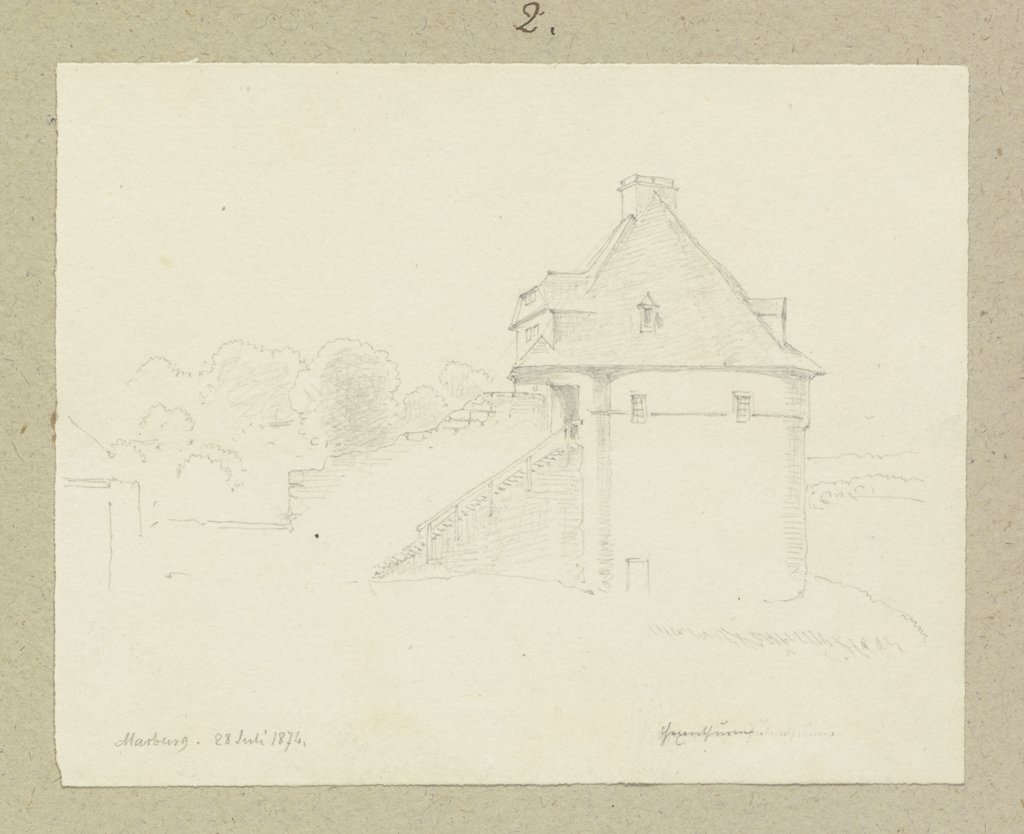 Der Hexenturm in Marburg, Carl Theodor Reiffenstein