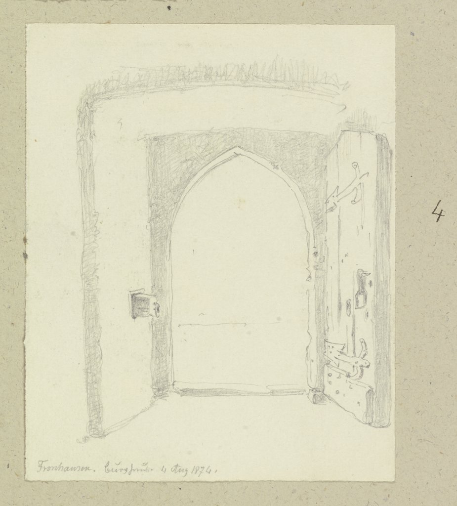 Portal der Fronhausener Burg, Carl Theodor Reiffenstein