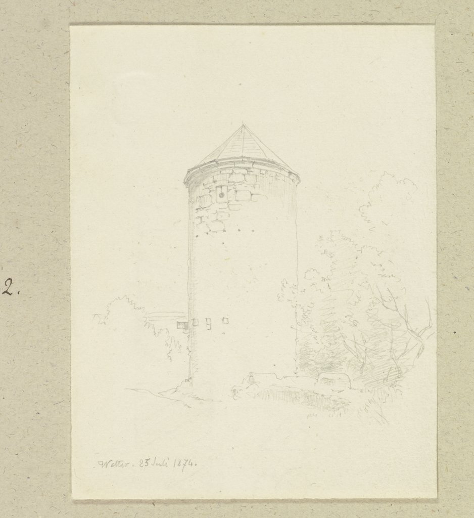 Tower in Wetter, Carl Theodor Reiffenstein