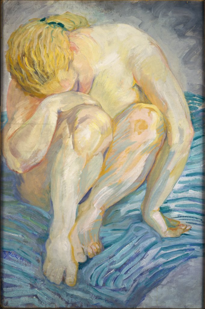 Study Female Nude, Franz Marc
