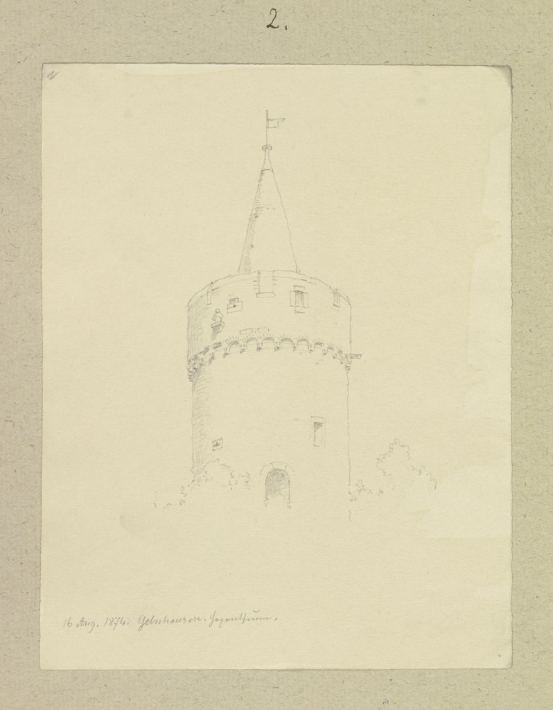 Der Hexenturm in Gelnhausen, Carl Theodor Reiffenstein