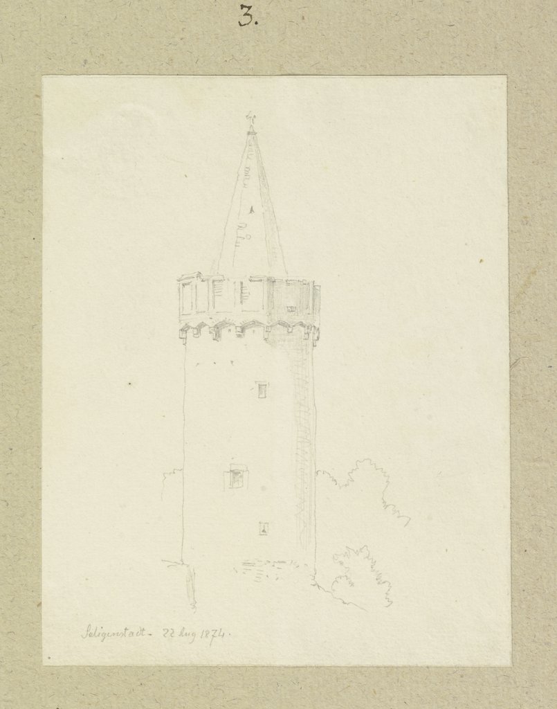 Bollwerkturm in Seligenstadt, Carl Theodor Reiffenstein