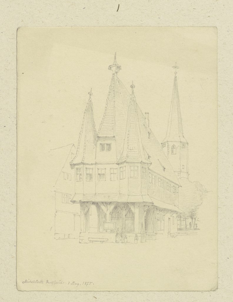 Das Rathaus in Michelstadt, Carl Theodor Reiffenstein