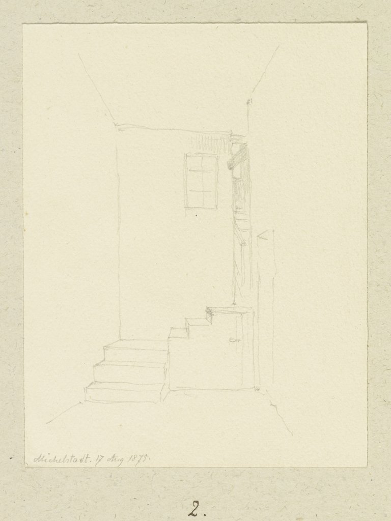 Staircase in Michelstadt, Carl Theodor Reiffenstein