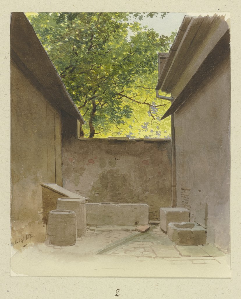 Back yard, Carl Theodor Reiffenstein