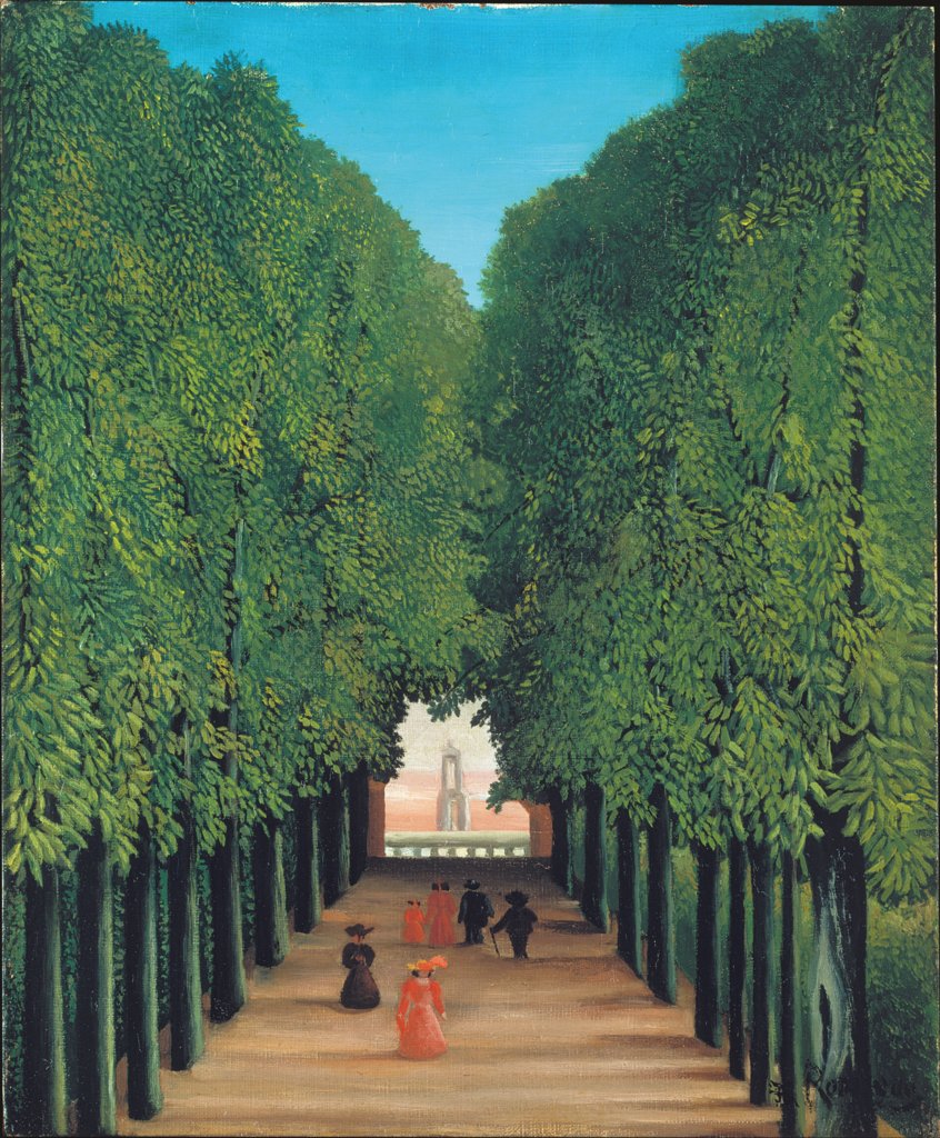 Die Allee im Park von Saint-Cloud, Henri Rousseau