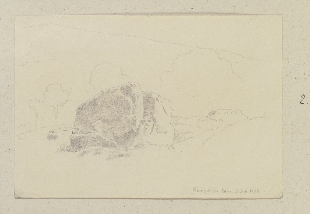 Boulders near Königstein, Carl Theodor Reiffenstein