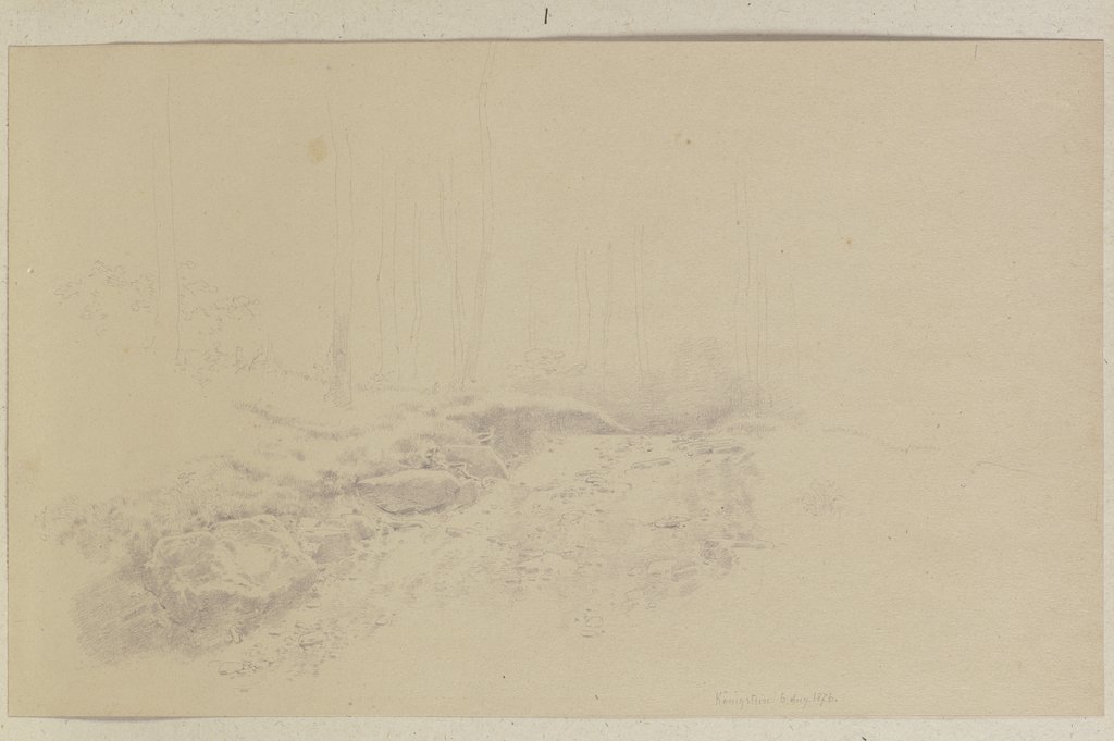 Hohlweg im Wald, Carl Theodor Reiffenstein
