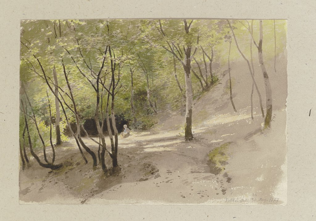 Forest path near Falkenstein, Carl Theodor Reiffenstein