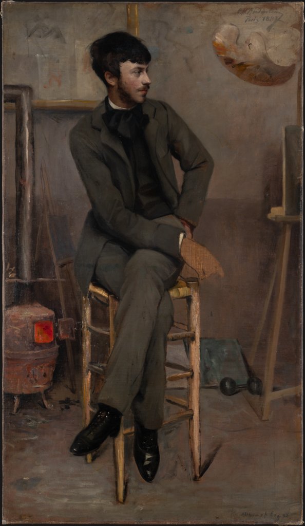 Bildnis eines Malers in einem Pariser Atelier, Ottilie W. Roederstein