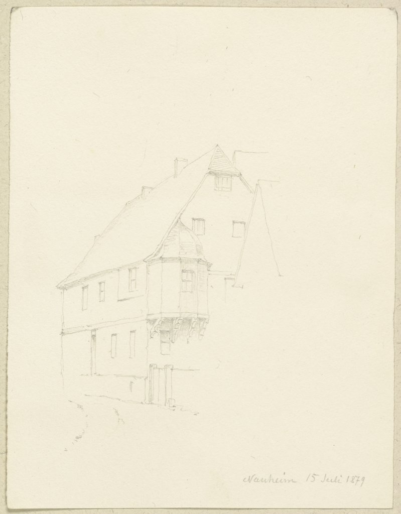 House with bay window in Nauheim, Carl Theodor Reiffenstein