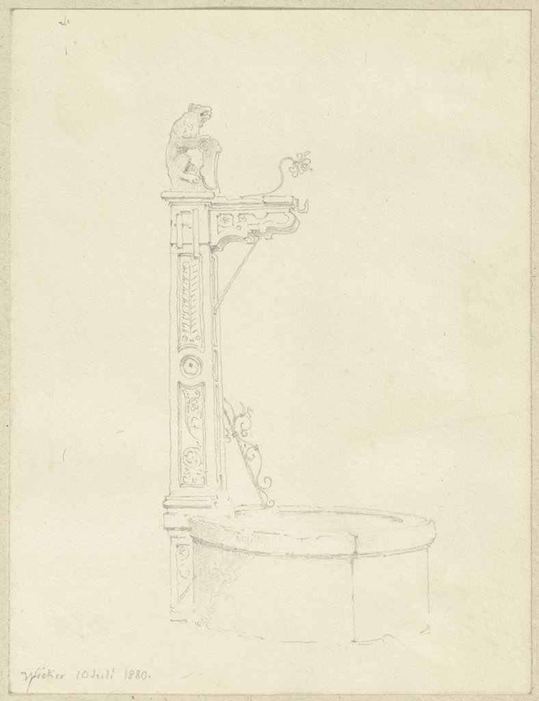 Ein Brunnen in Wicker, Carl Theodor Reiffenstein