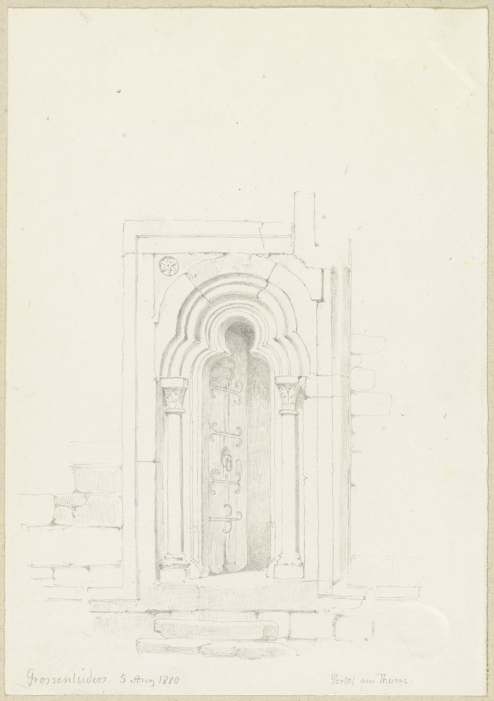 Portal am Turm von St. Georg in Großenlüder, Carl Theodor Reiffenstein