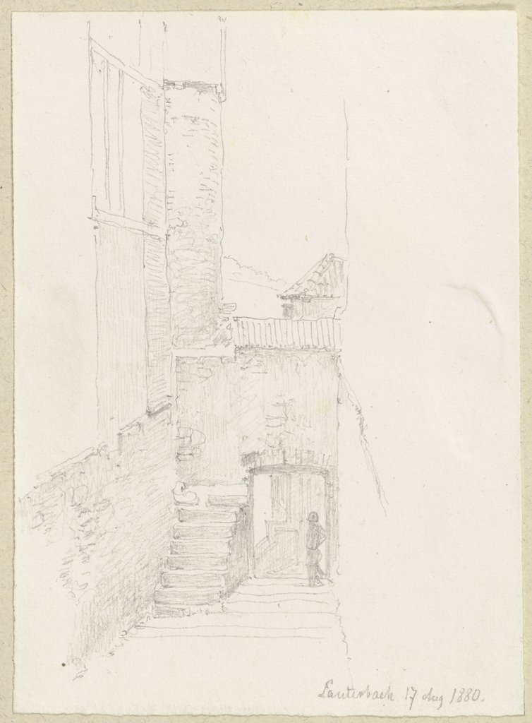 Alley in Lauterbach, Carl Theodor Reiffenstein