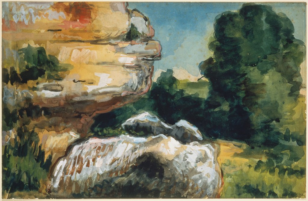 Aquarelle, Impression d'après nature, Paul Cézanne