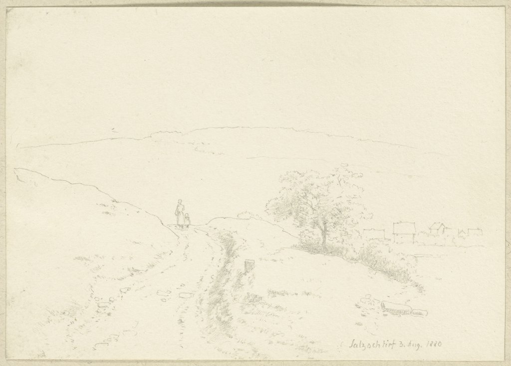 Country lane near Salzschlirf, Carl Theodor Reiffenstein