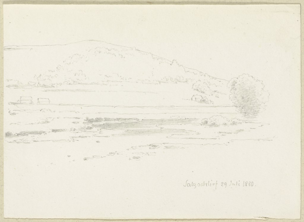 Flusslandschaft bei Salzschlirf, Carl Theodor Reiffenstein