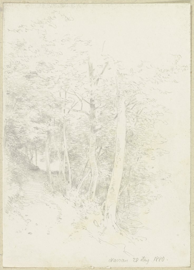 Waldweg am Hang, Carl Theodor Reiffenstein