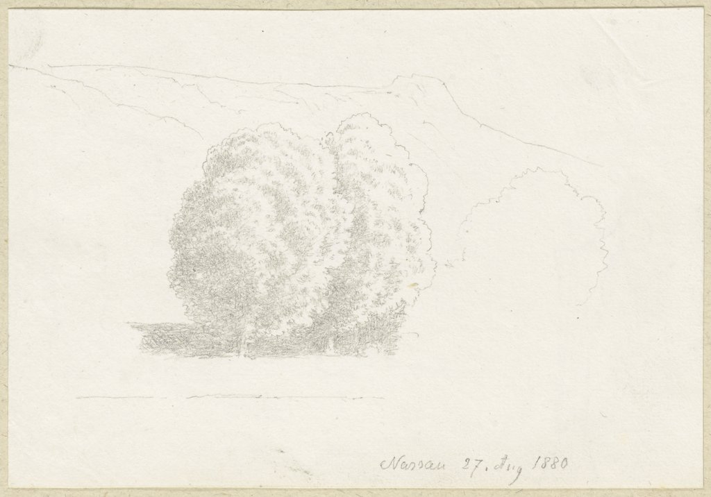 Group of trees near Nassau, Carl Theodor Reiffenstein
