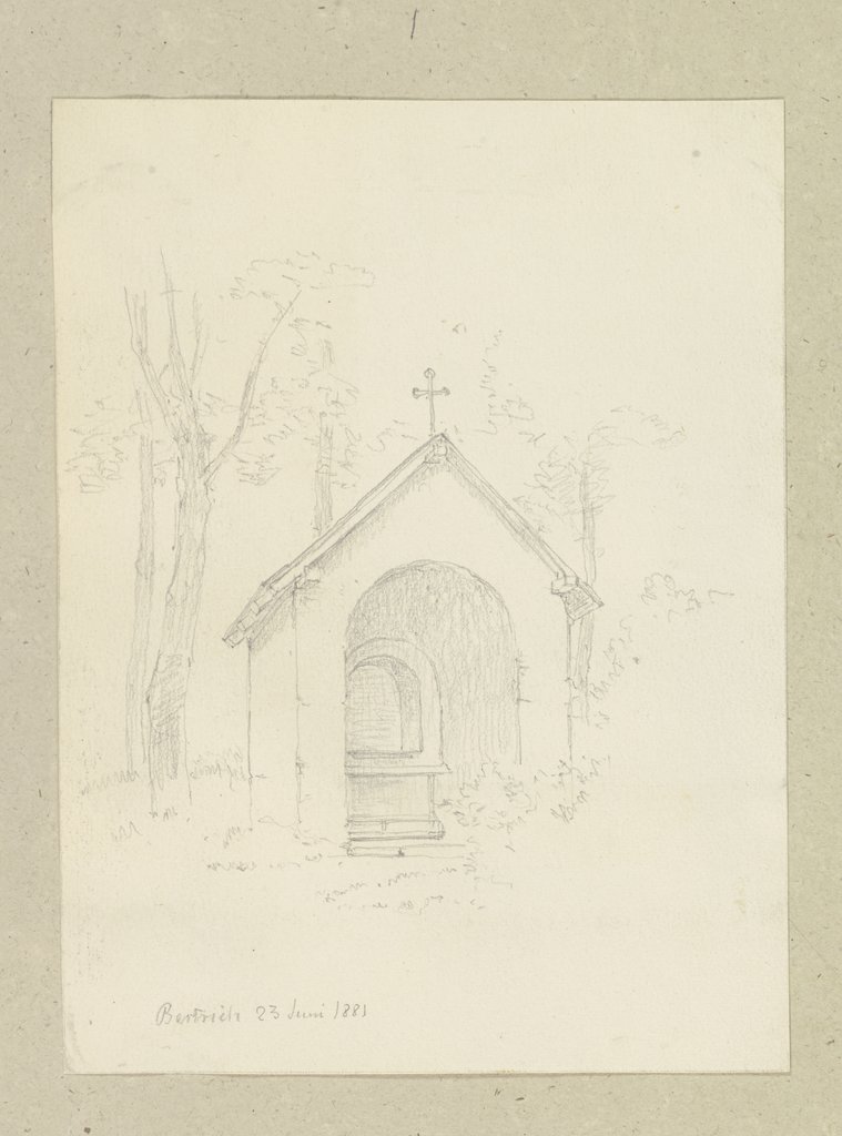 Roadside chapel near Bertrich, Carl Theodor Reiffenstein