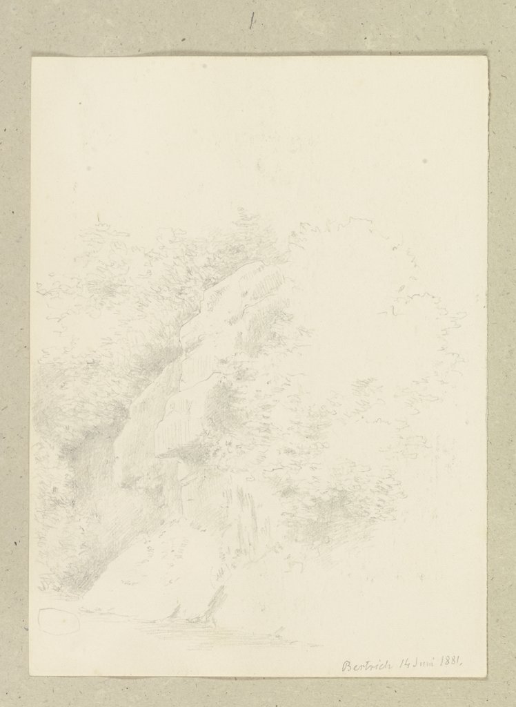 Precipice near Bertrich, Carl Theodor Reiffenstein