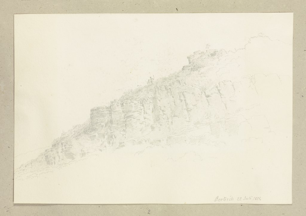 Rocky promontory near Bertrich, Carl Theodor Reiffenstein