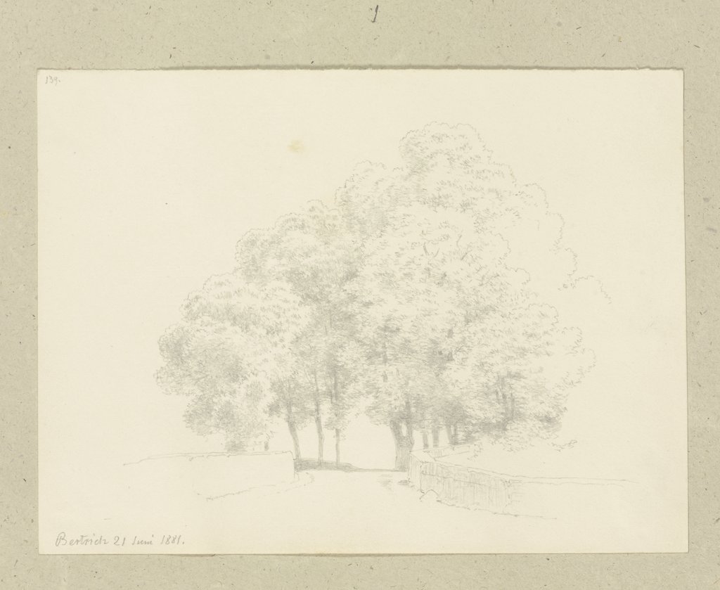 Tree-lined path, Carl Theodor Reiffenstein