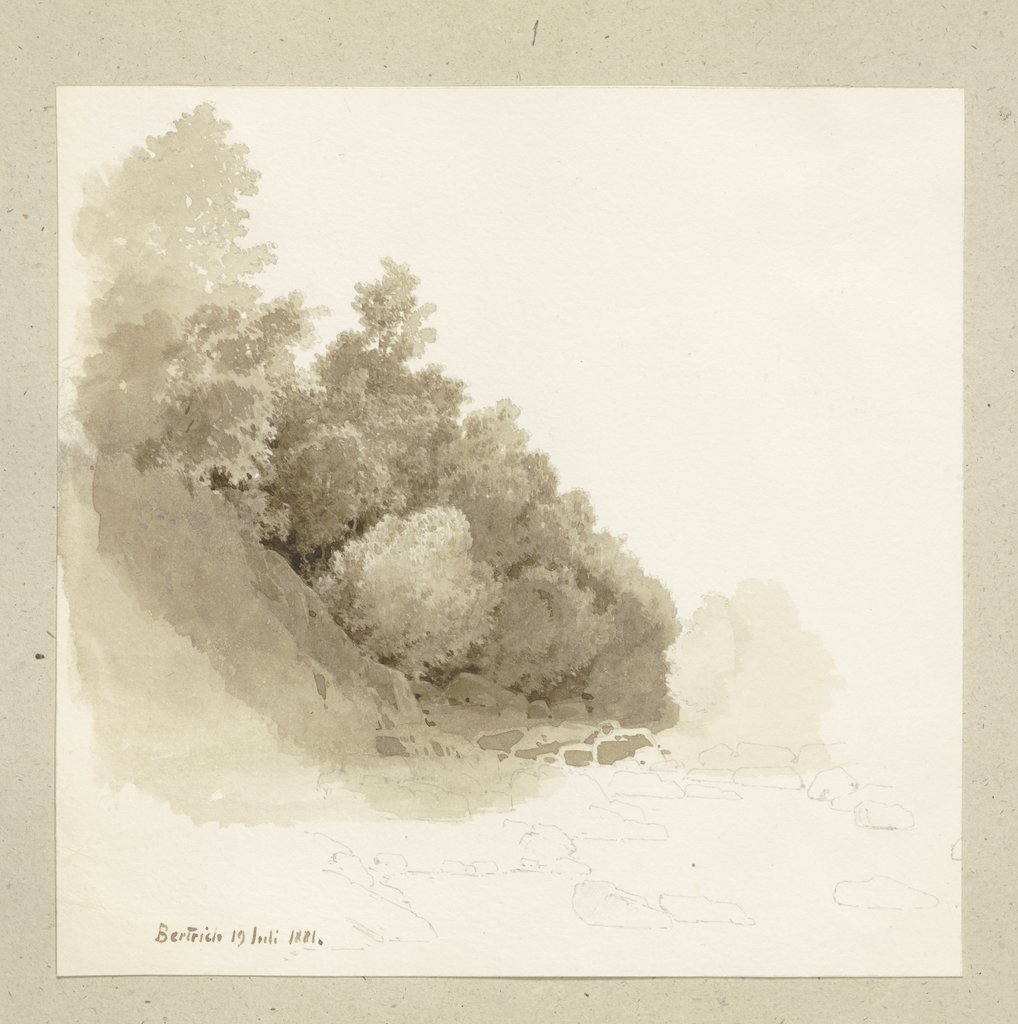 Rock slope near Bertrich, Carl Theodor Reiffenstein