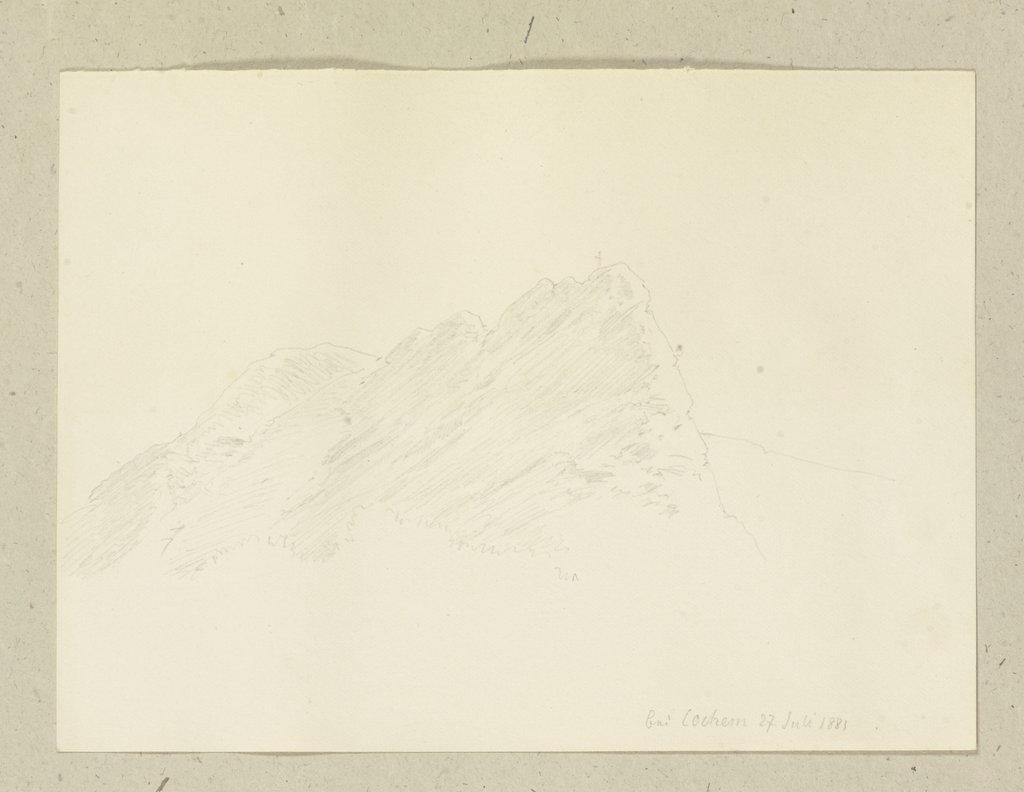Rocky promontory near Cochem, Carl Theodor Reiffenstein