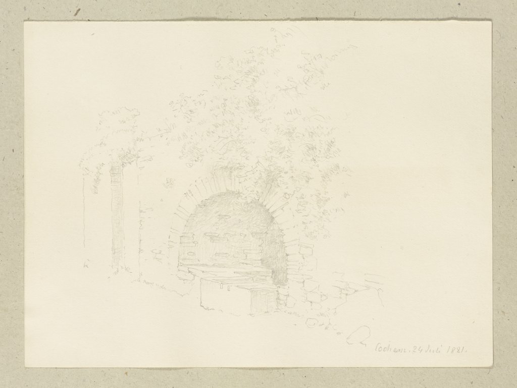 Mauernische in Cochem, Carl Theodor Reiffenstein