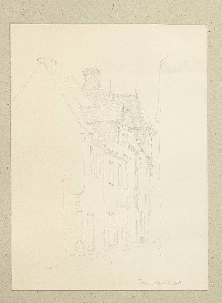 Row of houses in Treis, Carl Theodor Reiffenstein
