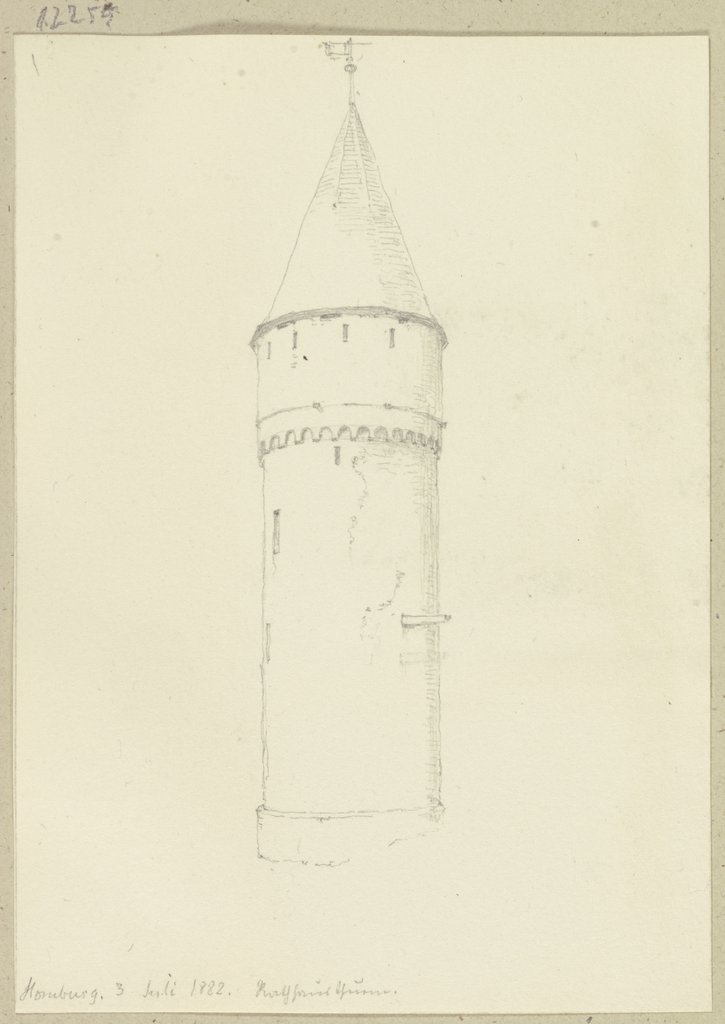 Der Rathausturm in Bad Homburg, Carl Theodor Reiffenstein