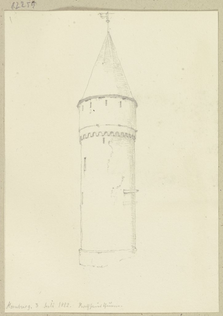 Town hall tower in Bad Homburg, Carl Theodor Reiffenstein