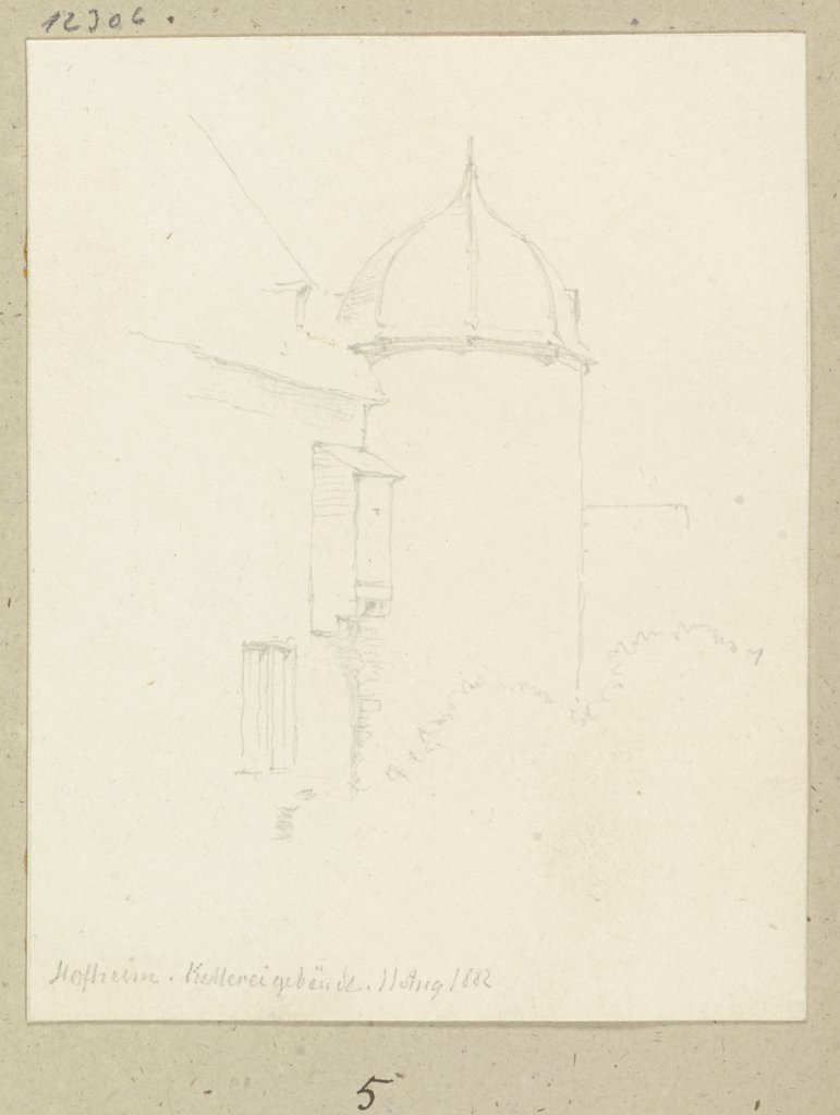 Der Turm des Kellereigebäudes in Hofheim am Taunus, Carl Theodor Reiffenstein