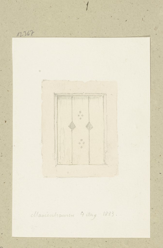 Fensterverschluss in Marienhausen, Carl Theodor Reiffenstein