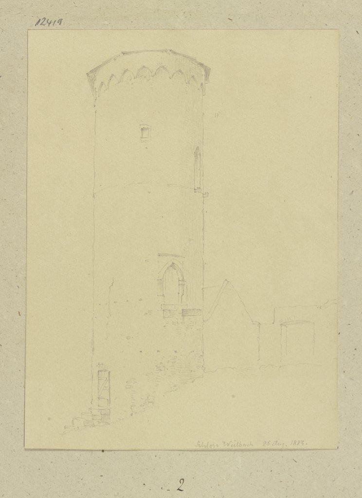 Turm am Schloss Weilbach, Carl Theodor Reiffenstein