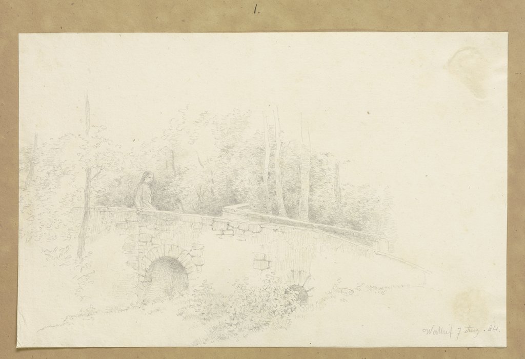 Steinbrücke in Walluf, Carl Theodor Reiffenstein