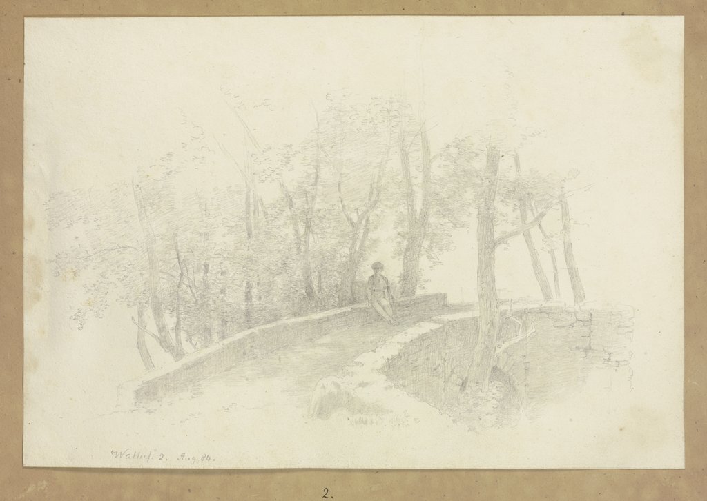 Stone bridge in Walluf, Carl Theodor Reiffenstein