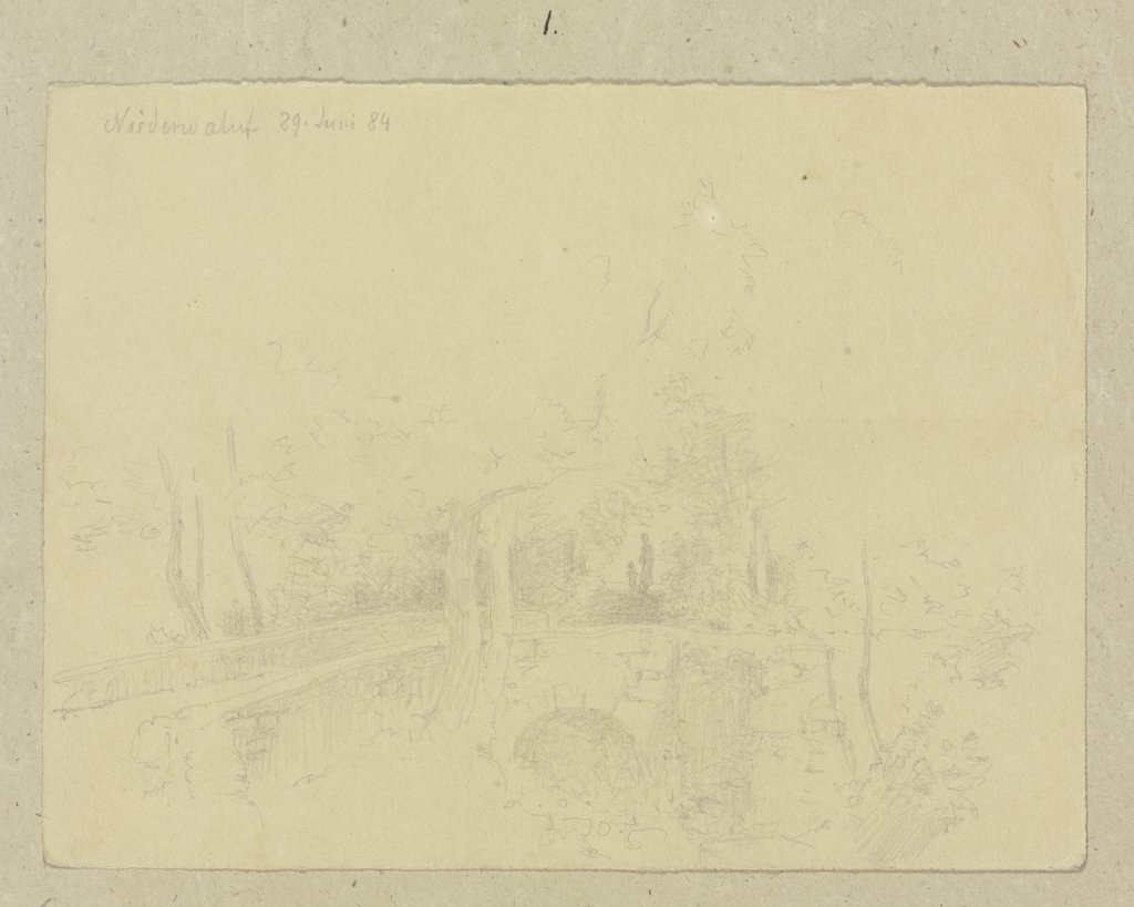 Steinbrücke in Walluf, Carl Theodor Reiffenstein