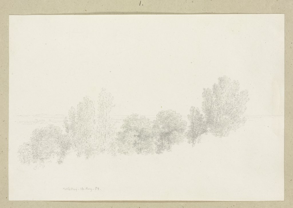 Tree row near Walluf, Carl Theodor Reiffenstein