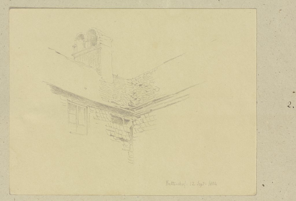 Roof section of the Kettenhof, Carl Theodor Reiffenstein